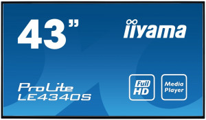 iiyama Monitor 43 LE4340S-B3 VA/FHD/HDMI/VGA/USB/RJ45/2X10W/16/7