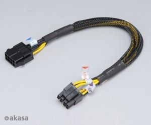 Akasa Kabel prodloužení k 8pin ATX PSU, 30cm