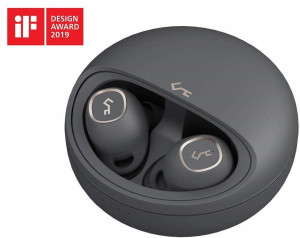 AUKEY EP-T10 True Wireless TWS słuchawki bezprzewodowe Bluetooth 5 | wodoodporne IPX5 | dotykowe | 28h pracy | 10mm przetwornik | ładowanie bezprzewodowe