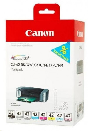 Canon 1LB CLI-42 8inks ink cartridge black and colour standard capacity multipack full 8 inks