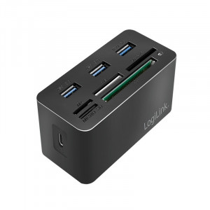 LogiLink Stacja dokująca USB3.2 8-portów, mini Czarna