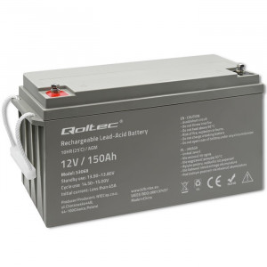 Qoltec Akumulator AGM | 12V | 150Ah | max. 2250A