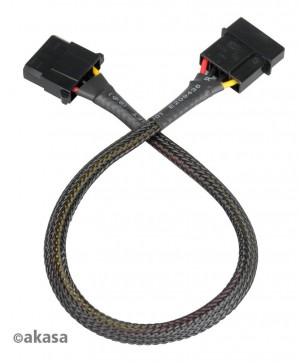 Akasa kabel prodloužení 4pin MOLEX kabelu, 30cm