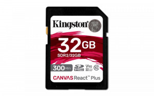 Kingston Karta pamięci SD 32GB Canvas React Plus 300/260 UHS-II U3