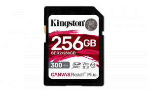 Kingston Karta pamięci SD 256GB Canvas React Plus 300/260 UHS-II U3