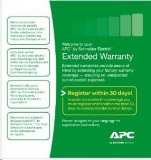 APC Rozszerzenie gwarancji 1 rok akcesoria AC-03 WBEXTWAR1YR-AC-03