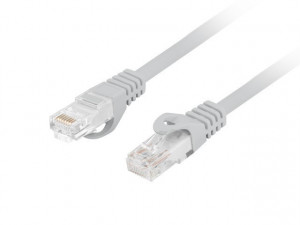 Lanberg Patchcord kat.6 UTP LSZH CU 0.5m szary fluke passed