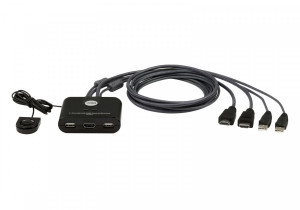 Aten Przełącznik 2 portowy USB VGA FHD HDMI KVM Switch