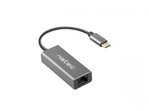 NATEC Karta sieciowa Cricket USB-C 3.1 - RJ-45 1Gb na kablu