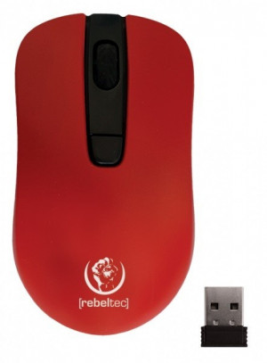 rebeltec Mysz bezprzewodowa STAR red 800/1000/1600 DPI