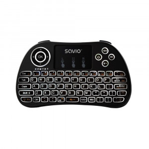 Savio Klawiatura podświetlana bezprzewodowa TV Box, Smart TV, konsole, PC, KW-02