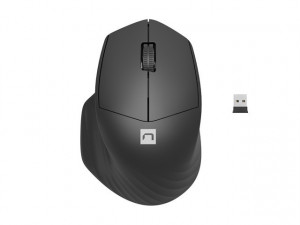 NATEC Mysz bezprzewodowa Siskin 2 1600 DPI Bluetooth 5.0 + 2.4 GHz Czarna