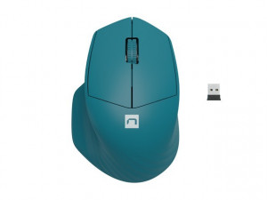 NATEC Mysz bezprzewodowa Siskin 2 1600 DPI Bluetooth 5.0 + 2.4GHz Niebieska