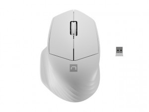 NATEC Mysz bezprzewodowa Siskin 2 1600 DPI Bluetooth 5.0 + 2.4GHz, biała