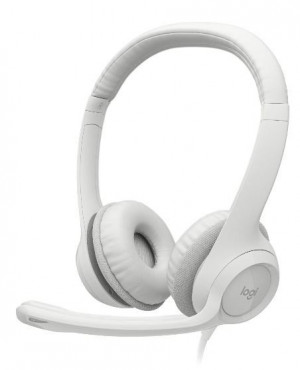 Logitech Zestaw słuchawkowy H390 Off-White 981-001286