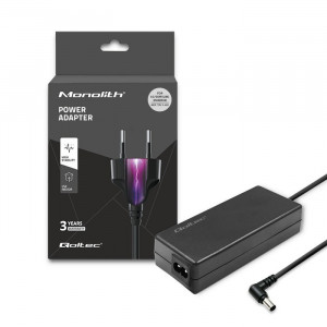 Qoltec Zasilacz sieciowy do monitora LG/Samsung 65W | 19V | 3.42A | 6.5x4.4 |+kabel zasilający