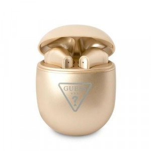 Guess Słuchawki Bluetooth TWS GUTWST82TRD Złote
