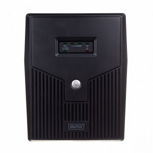 Digitus Zasilacz awaryjny UPS Line-Ineractive LED, 2000VA/1200W, 2x12V/9Ah, AVR, 4xSCHUKO, USB, RS232, RJ45