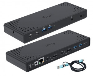 iTec Stacja dokująca USB 3.0 / USB-C / Thunderbolt 3 Dual Display Gen2 + Power Delivery 100W