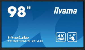 iiyama Monitor wielkoformatowy 97.5 cala TE9812MIS-B1AG INFRARED,40pkt,IPS,4K,7H,WiFi