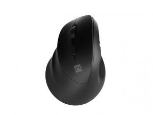 NATEC Mysz bezprzewodowa wertykalna Crake 2 2400 DPI Bluetooth 5.2 + 2.4GHz dla leworęcznych Czarna