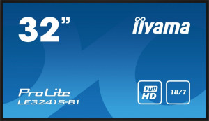 iiyama Monitor wielkoformatowy 31.5 cala LE3241S-B1 IPS/FHD/HDMI/18.7/RJ45/2x10W