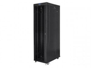 Lanberg Szafa stojąca Rack 19 cali 47U 800x1200mm, drzwi szklane LCD (FLAT PACK) czarna