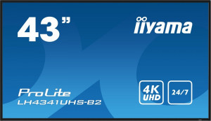 iiyama Monitor ProLite LH4341UHS-B2 42.5 cala 24/7,500cd,4K,IPS,3xHDMI
