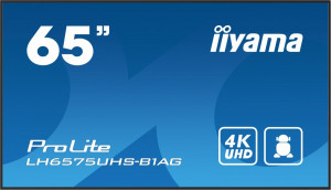 iiyama Monitor 65 cali LH6575UHS-B1AG 24/7,IPS,ANDROID.11,4K,500cd/m2,WiFi,3xHDMI,DP,Daisy/Chain,2xUSB,2x10W,RJ45,iiSignage2,FailOver,SDM,4GB/32GB,metal,PION