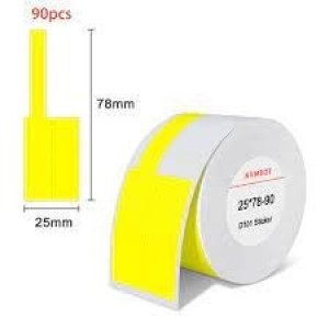 Niimbot Etykiety termiczne R25*78-90 Żółte