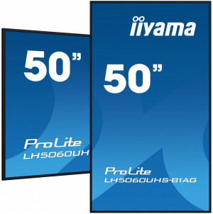 iiyama Monitor wielkoformatowy 49.5 cala LH5060UHS-B1AG matowy 24h/7 500(cd/m2) VA 3840 x 2160 UHD(4K) Android.11 Wifi CMS(iiSignage2)
