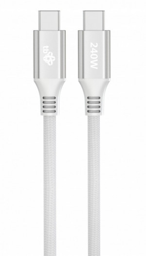 TB Kabel USB C - USB C 1m 240W biały
