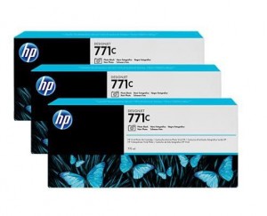 HP Ink Black, 9ml | No. 771C, 3-pack Standard | capacity