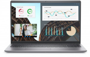 Dell Laptop Vostro 15 (3530) Win11Pro i7-1355U/16GB/512GB SSD/15.6 FHD/Intel Iris Xe/FgrPr/Cam & Mic/WLAN + BT/Backlit Kb/4 Cell/3YPS Aluminium