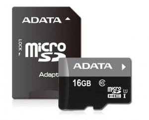 A-Data Karta pamięci microSDHC Premier 16GB UHS-I Class 10 + adapter