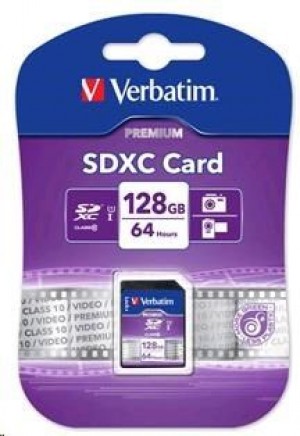 Verbatim Karta pamięci SDXC Premium U1 128GB (90 MB/s) Class 10 UHS-1 V10