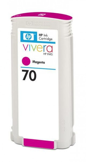 HP 70 original ink cartridge magenta standard capacity 130ml 1-pack with Vivera ink