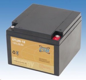 CyberPower Baterie - CTM CTL 26-12 (12V/26Ah - M5), životnost 10-12let