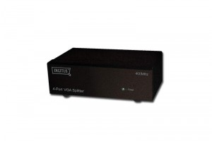Digitus DS-42110 Rozdzielacz/Splitter VGA 4-portowy, 500MHz 2048x1536p QXGA