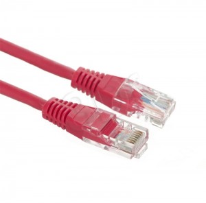 A-LAN Okablowanie strukturalne Patch-cord UTP kat.5e, 0.5m, czerwony
