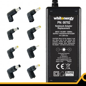 Whitenergy Zasilacz Power Supply AC| 8 plugs|65W|230V|15-20V