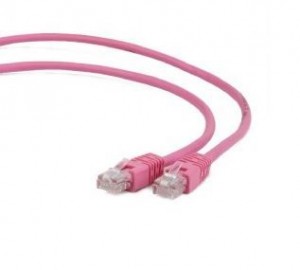 Gembird patchcord RJ45 osłonka zalewana kat 5e UTP 5m różowy