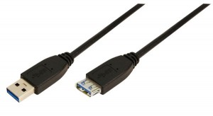 LogiLink USB-Verlängerungskabel - 2 m USB 3.0 Verlängerungskabel Typ-A Stecker auf Typ-A Buchse von entspricht USB 3.0 Spezifikat