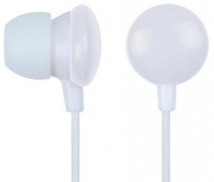 Gembird MHP-EP-001-W słuchawki stereo douszne MP3, 3.5mm Jack, białe (90 cm)