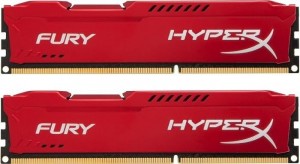 Kingston Zestaw pamięci HyperX FURY HX316C10FRK2/16 (DDR3 DIMM; 2 x 8 GB; 1600 MHz; CL10)