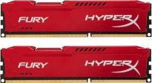 Kingston Zestaw pamięci HyperX FURY HX316C10FRK2/8 (DDR3 DIMM; 2 x 4 GB; 1600 MHz; CL10)