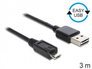 DeLOCK Kabel USB Micro AM-MBM5P EASY-USB 3m