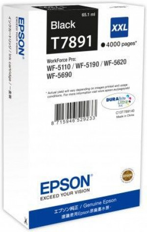 Epson Tusz C13T789140/65.1ml Black/ do WF-5xxx