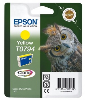 Epson T0794 - Gelb - Original - Tintenpatrone Mit Claria Photographic Ink erzielen Sie erstklassige Fotos, die länger halten als Fotos aus d