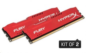 Kingston Zestaw pamięci HyperX FURY HX313C9FRK2/8 (DDR3 DIMM; 2 x 4 GB; 1333 MHz; CL9)
